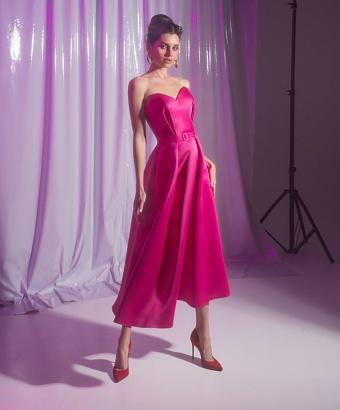 Вечернее платье розового цвета #1036
