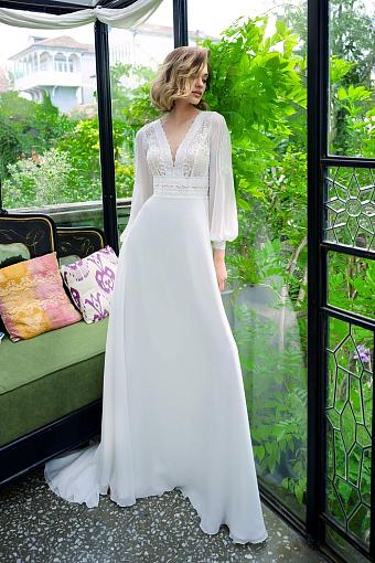 Свадебное платье греческого стиля для беременной невесты #2573