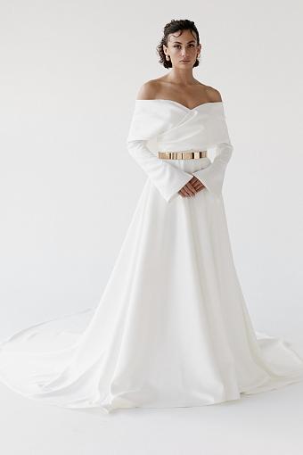 Свадебное платье а-силуэт с рукавами #2072