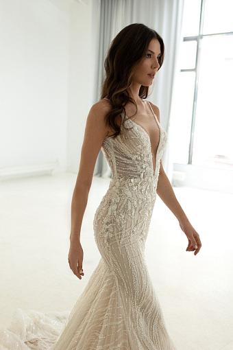 Кружевное свадебное платье рыбка (русалка) #7508