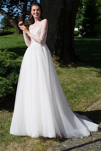 Пышное кружевное свадебное платье #7572