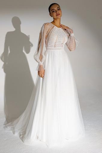 Пышное кружевное свадебное платье #2705