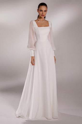 Классическое прямое свадебное платье #8082