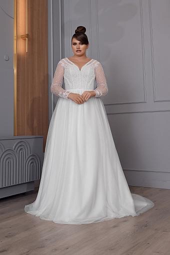 Пышное кружевное свадебное платье #2649