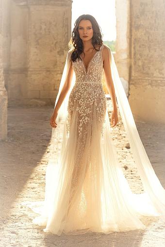 Бежевое свадебное платье #4607