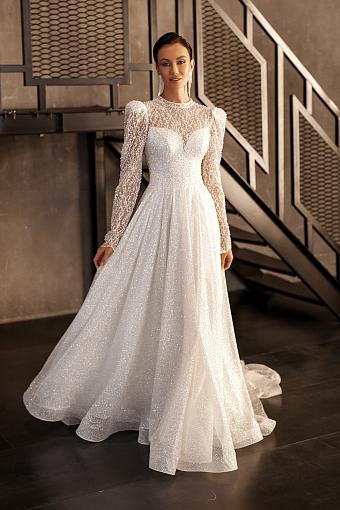Пышное кружевное свадебное платье #9654