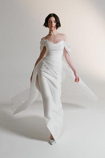 Классическое прямое свадебное платье #5201