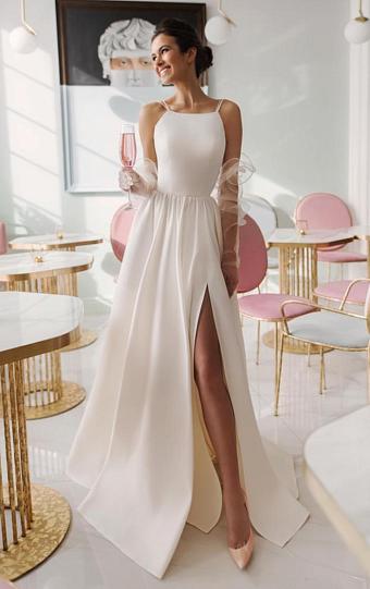 Пышное свадебное платье для беременной невесты #1006