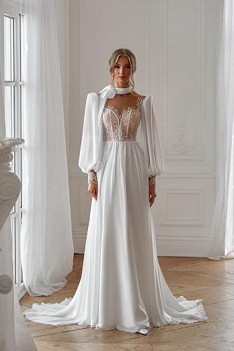 Свадебное платье греческого стиля для беременной невесты #3516