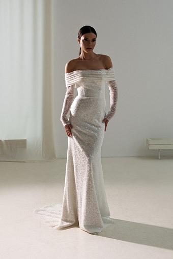 Кружевное свадебное платье рыбка (русалка) #7710