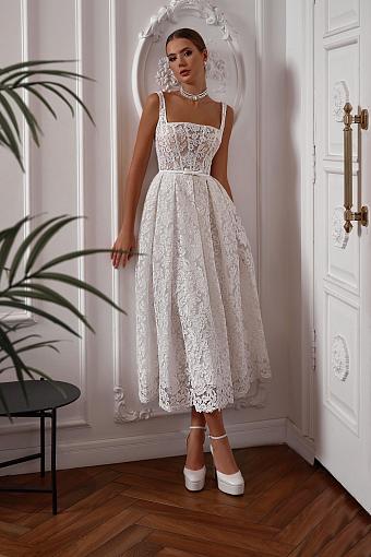 Пышное кружевное свадебное платье #3553
