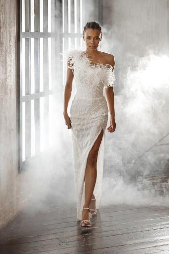 Классическое прямое свадебное платье #9650