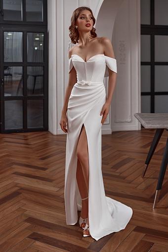 Классическое прямое свадебное платье #3538