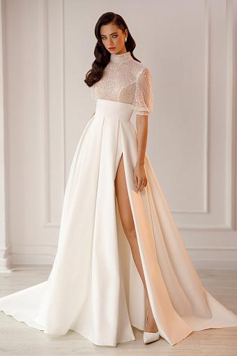 Свадебное платье с открытой спиной #5198