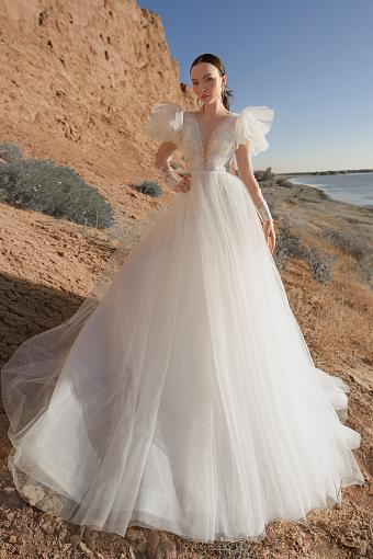 Пышное кружевное свадебное платье #2610