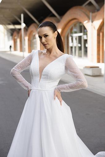 Свадебное платье пышное и блестящее #5162