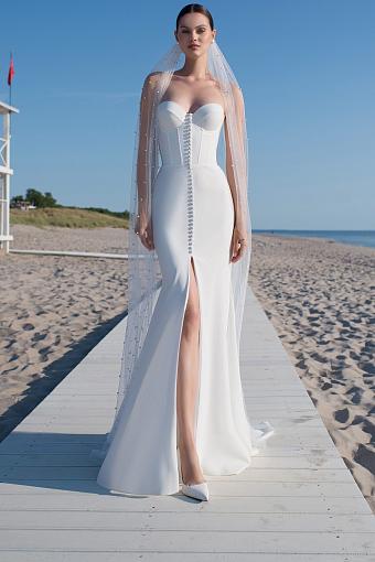 Свадебное платье рыбка (русалка) со шлейфом #2670