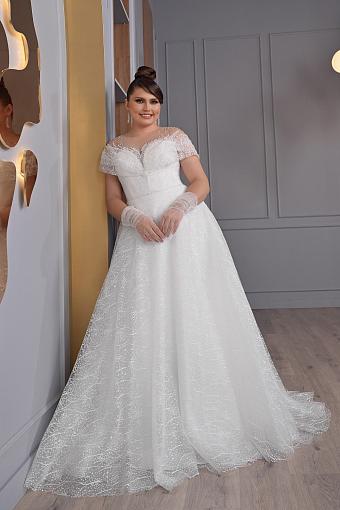 Свадебное платье пышное и блестящее #2661