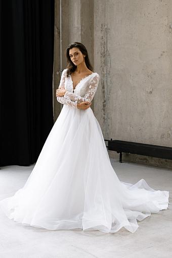 Пышное кружевное свадебное платье #5152