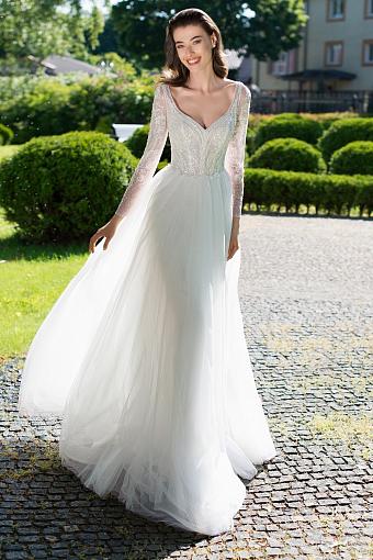 Пышное кружевное свадебное платье #7576