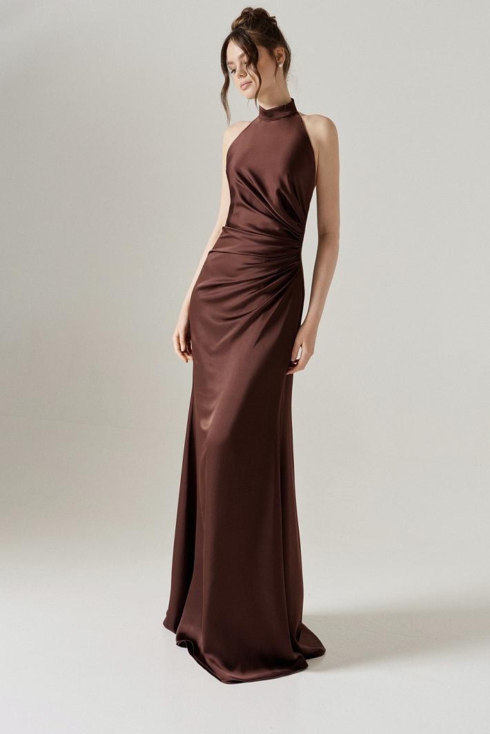 Открытое платье на выпускной #1157