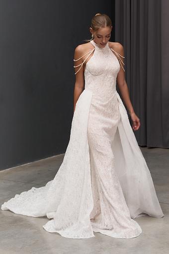 Свадебное платье с открытой спиной #8715