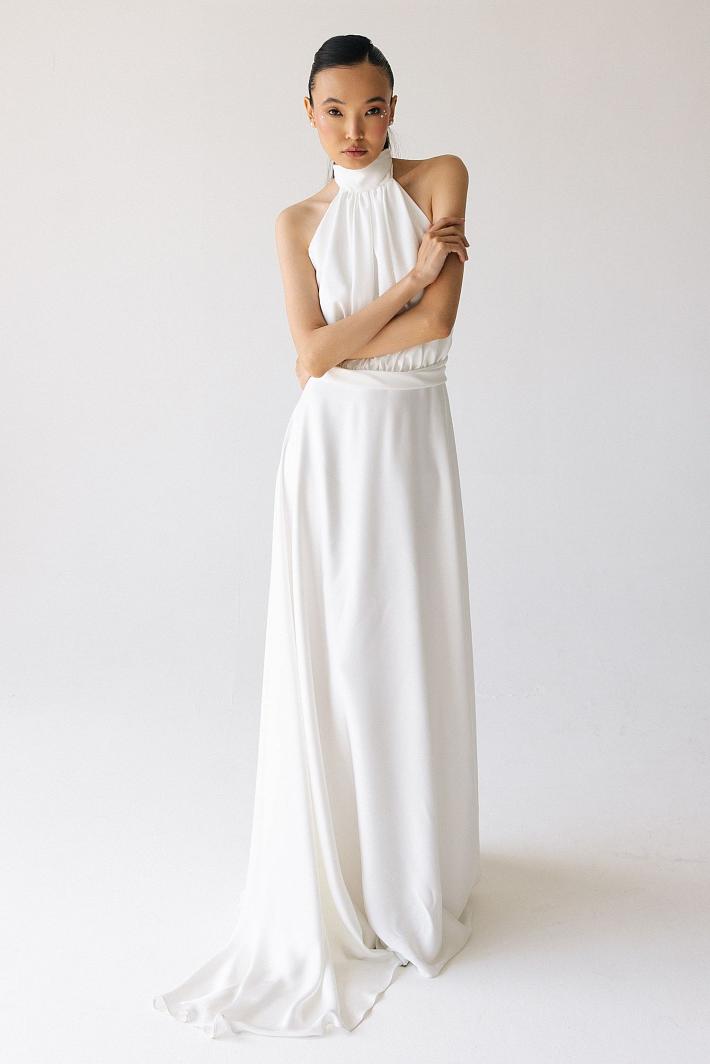 Свадебное платье а-силуэта #2092