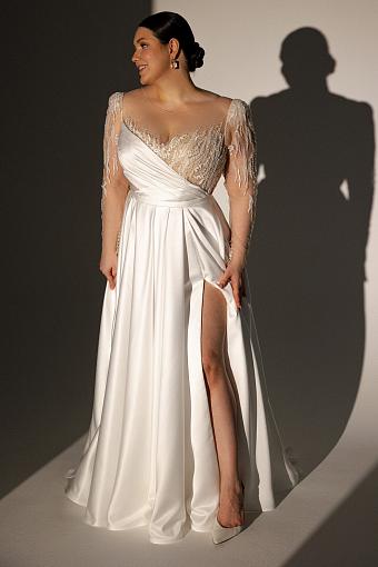 Свадебное платье с длинным рукавом #2805