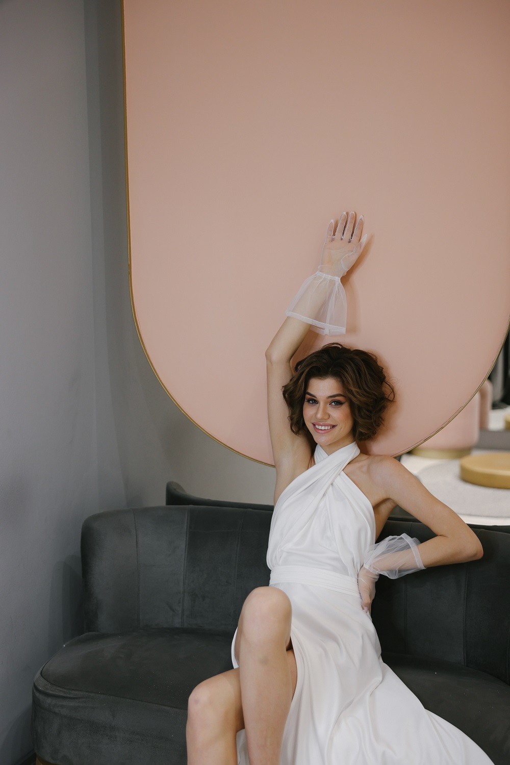 Свадебные перчатки 30035