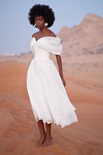 Белое платье на выпускной #9683