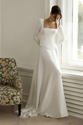 Прямое свадебное платье #3688