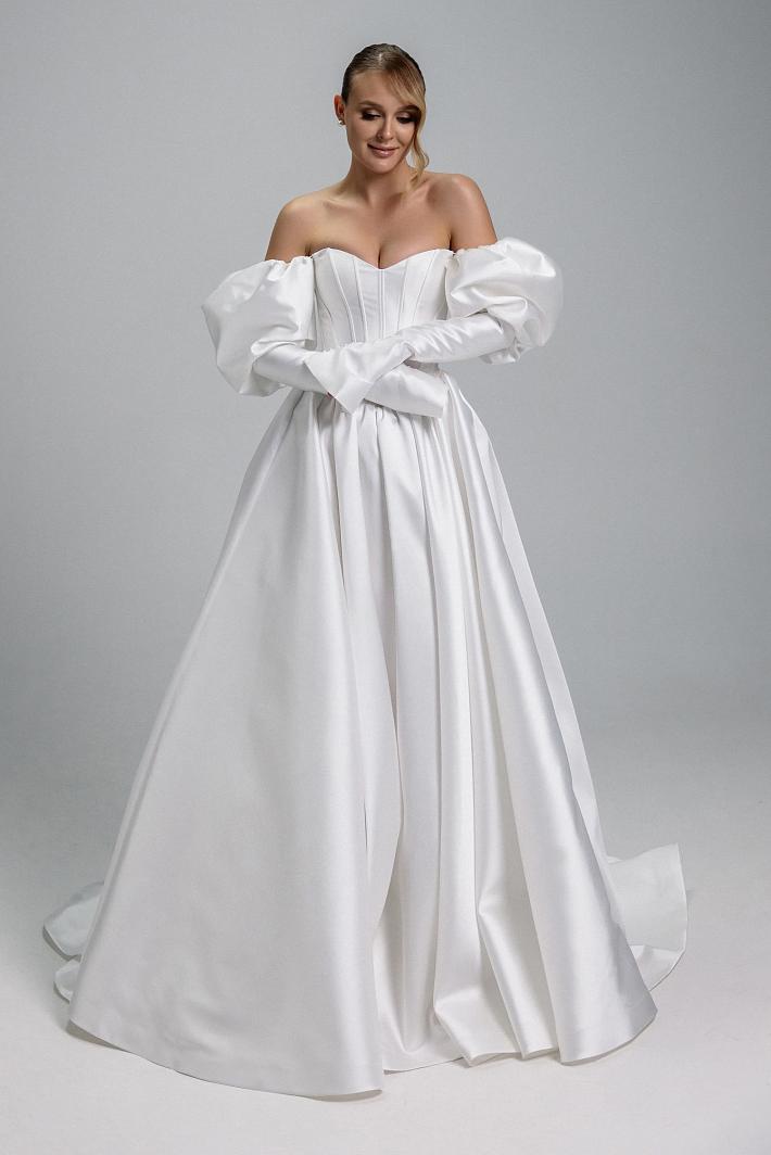 Дорогое элитное свадебное платье #8664