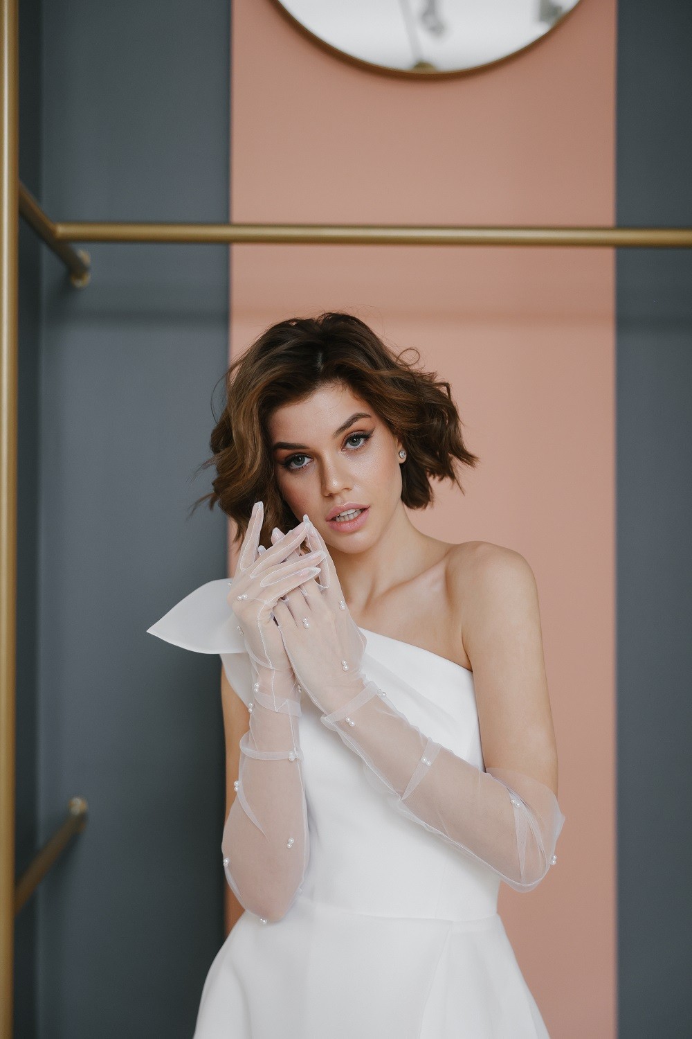 Свадебные перчатки 30039-1