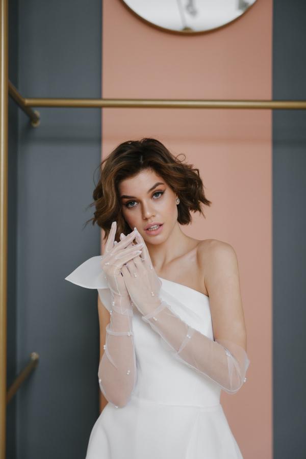 Свадебные перчатки 30039-1