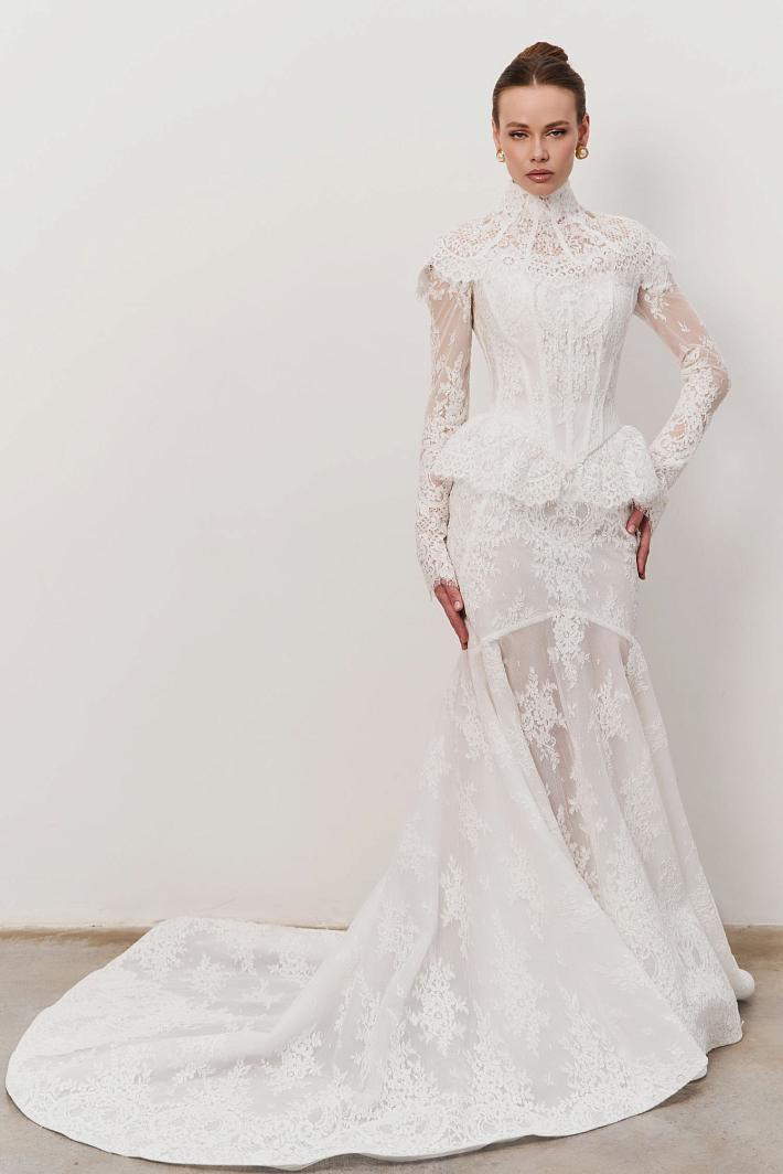 Свадебное платье в стиле ретро #5318