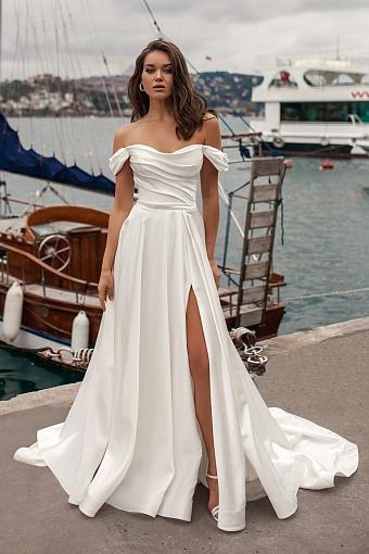 Атласные свадебные платья #9634