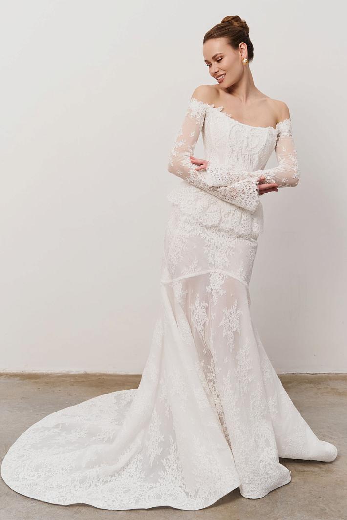 Свадебное платье в стиле ретро #5318