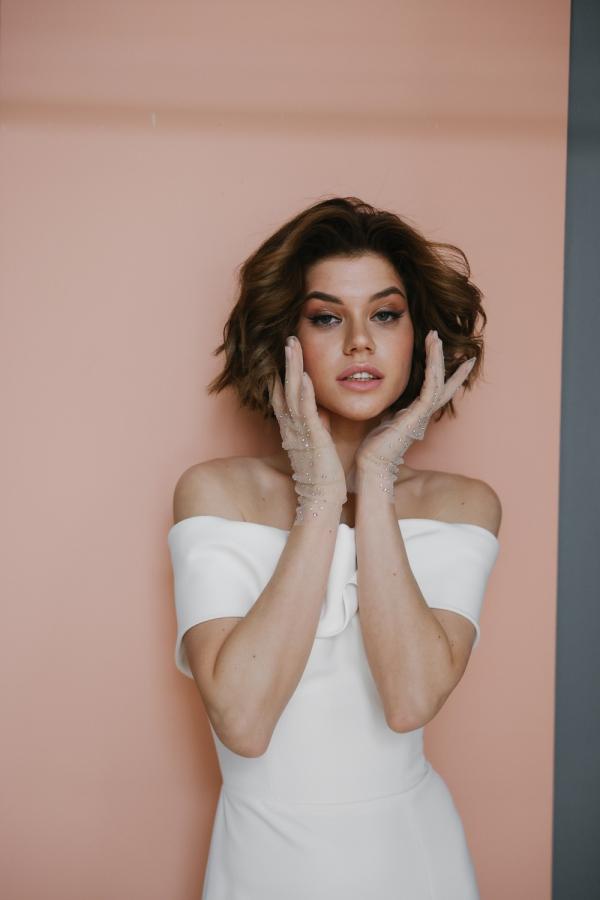 Свадебные перчатки 30034