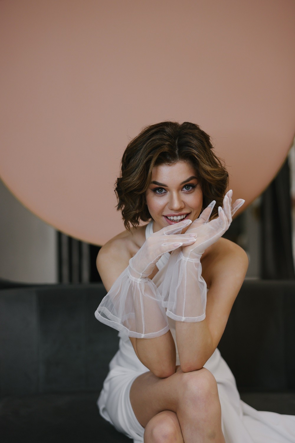 Свадебные перчатки 30035