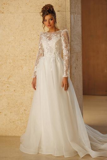Белое пышное свадебное платье #5239