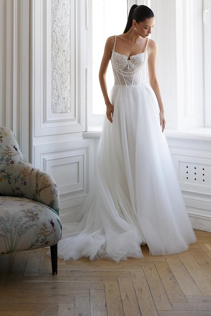 Пышное кружевное свадебное платье #3650