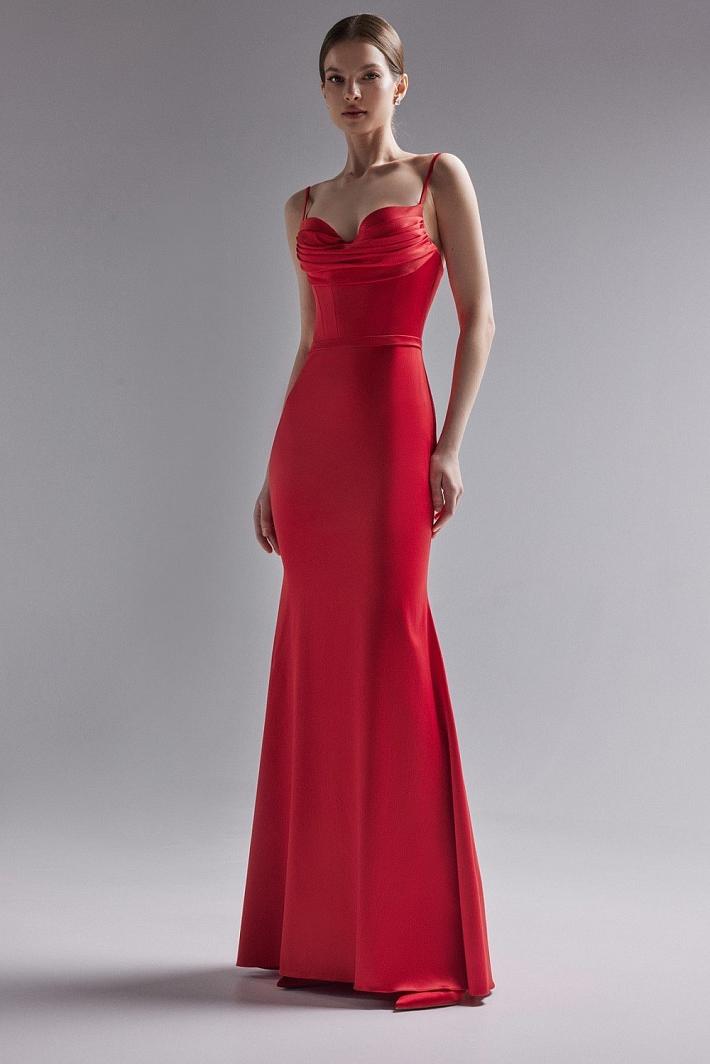 Открытое платье на выпускной #1701-1