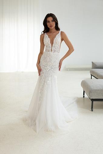 Кружевное свадебное платье #7501