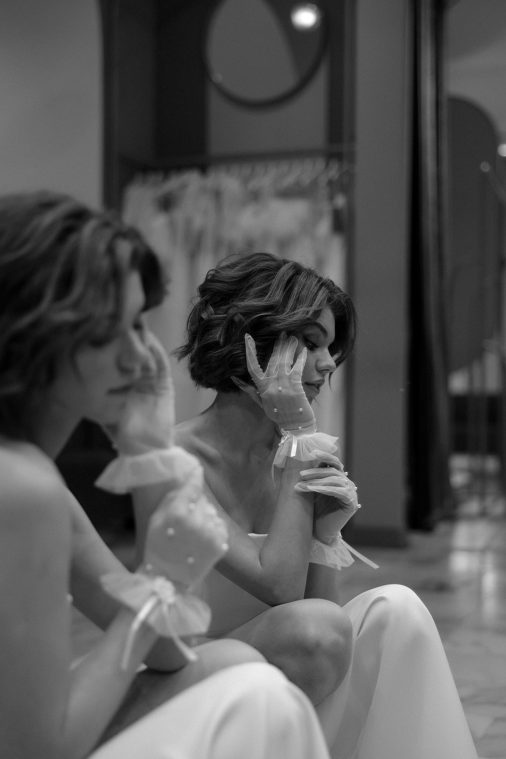 Свадебные перчатки 30040