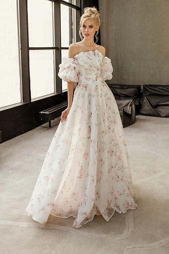 Цветное свадебное платье #9563
