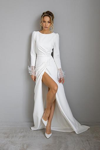 Свадебное платье с длинным рукавом #2671