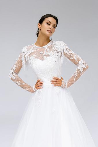 Пышное кружевное свадебное платье #5150