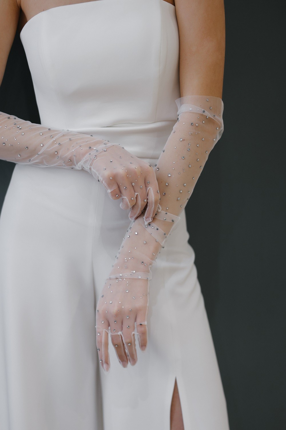Свадебные перчатки 30037-1
