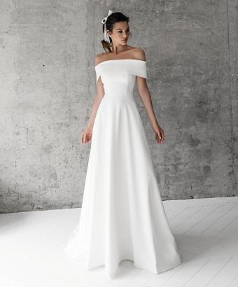 Прямое свадебное платье #8013