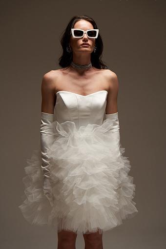 Белое вечернее платье #2051